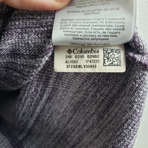 Columbia Women's Size Large Purple Lightweight Long‎ Sleeve Sweater - Picture 4 of 7